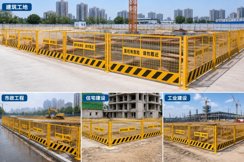 上海信奥基坑护栏镀锌表面处理与现场使用实景