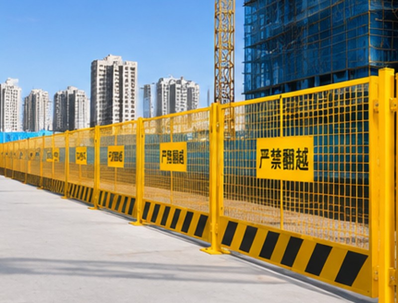 上海信奥基坑护栏生产车间与产品实景